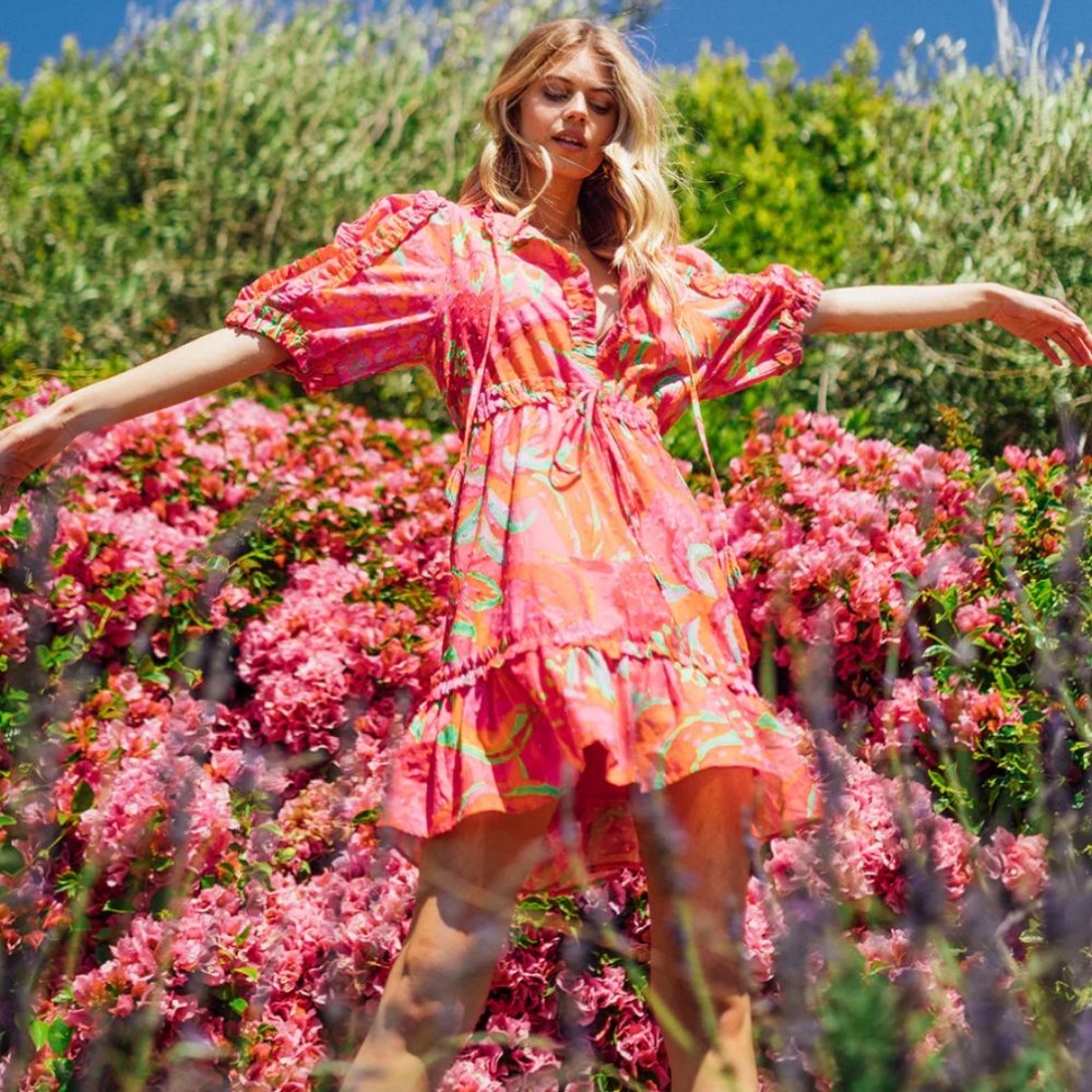 New with Tags!! Farm Rio Dresses Farm Rio Fruit Brush Mini Dress